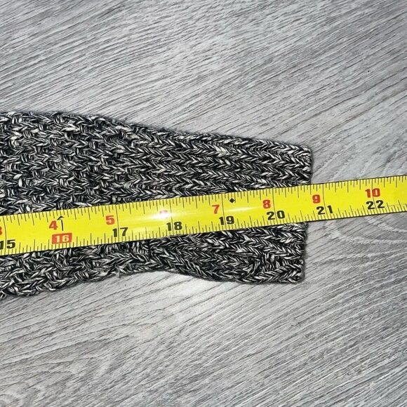 Lululemon Women’s 6? Post Practice Gray Black Cardigan Sweater Gray Knit Comfort - Picture 8 of 13